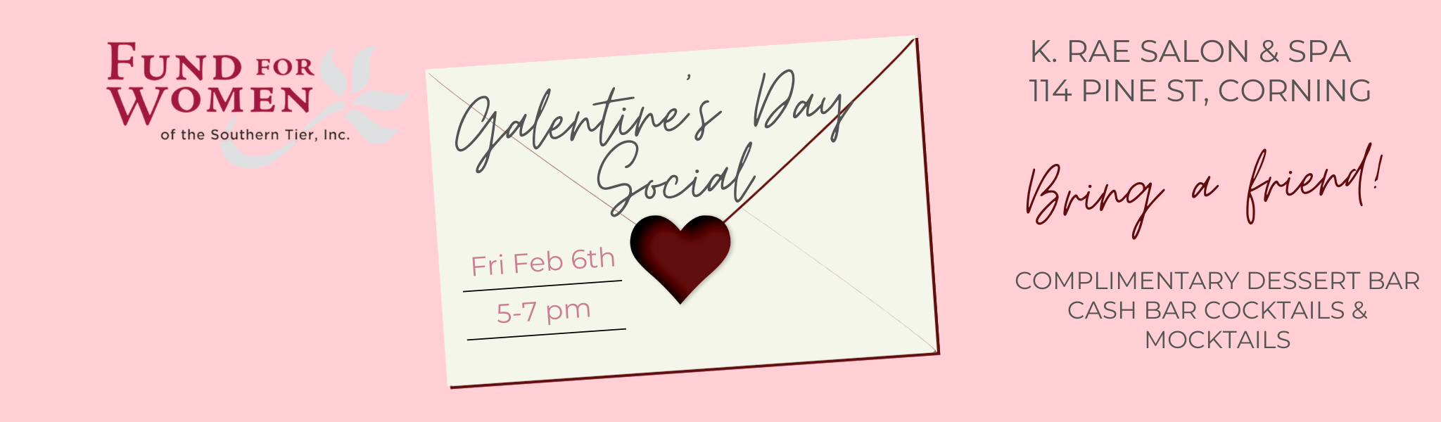 Galentine’s Day Social Web Banner 2048×600